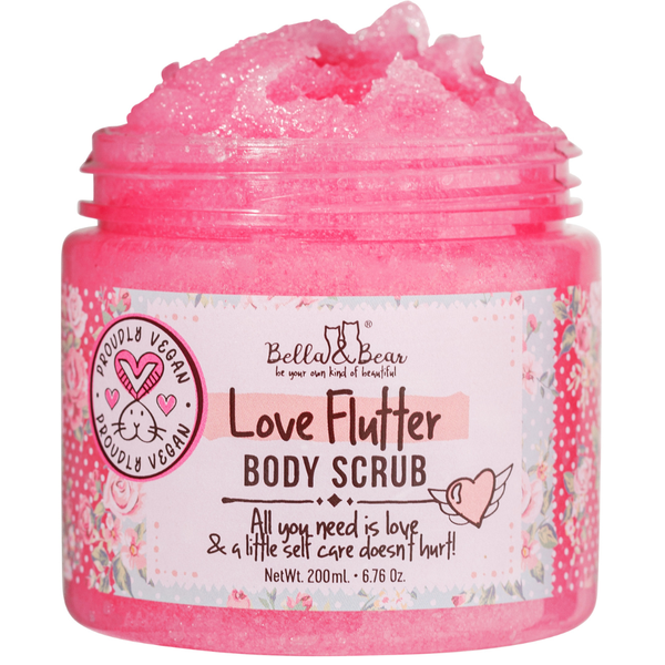 Love Flutter Body Scrub - 6.7oz Vegan & Cruelty Free