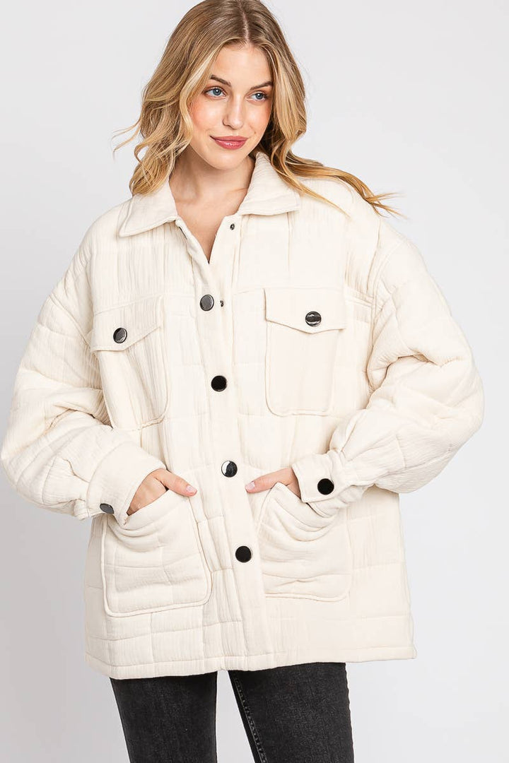 Quilted Puffer Cotton Jacket - She Won This