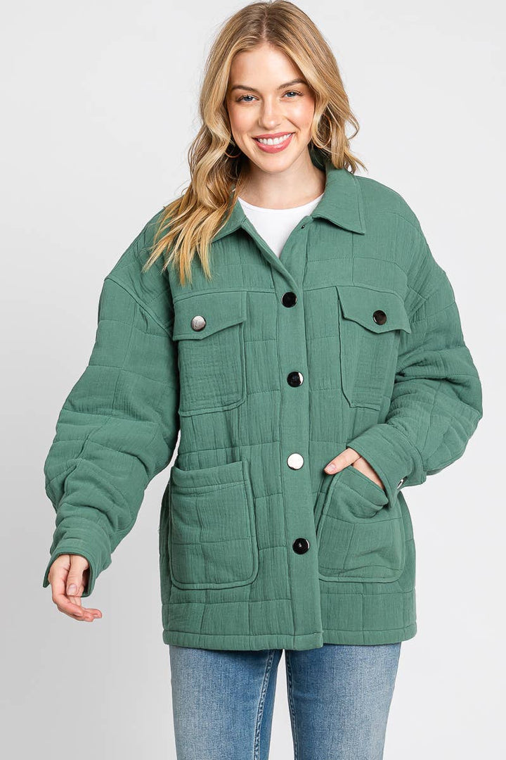 Quilted Puffer Cotton Jacket - She Won This