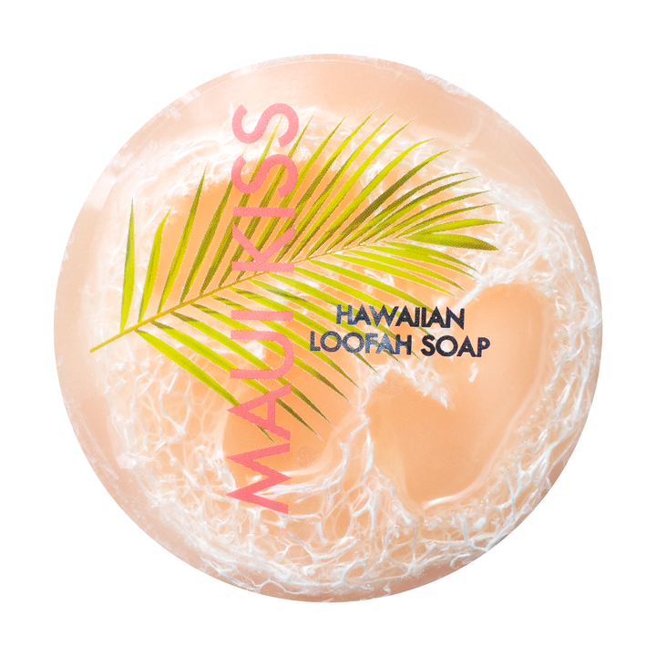 Maui Kiss Sea Salt & Kukui Exfoliating Loofah Soap 4.75oz - She Won This