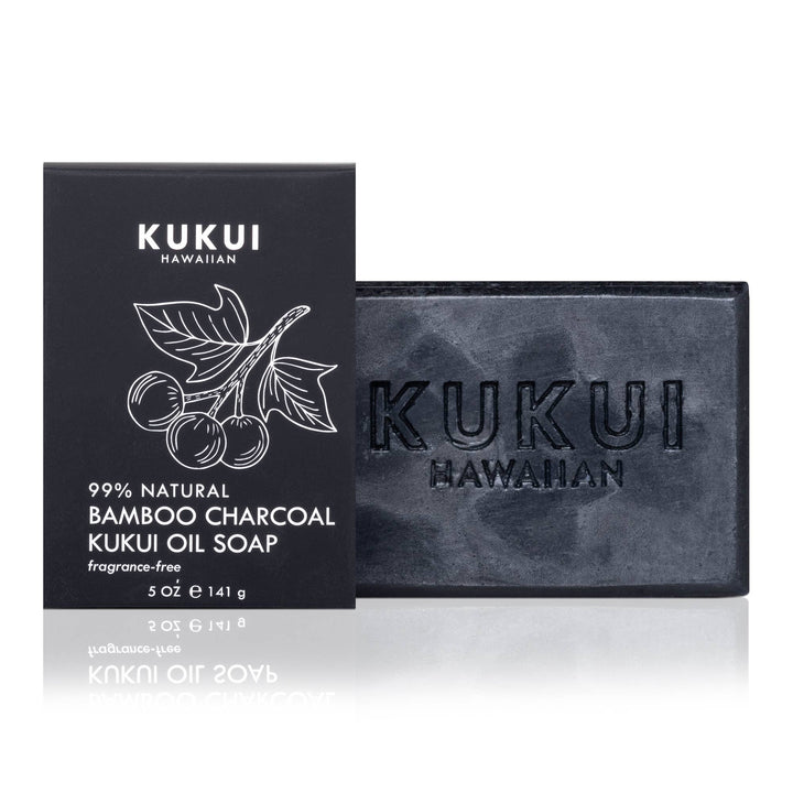 Bamboo Charcoal Kukui Oil Soap, Fragrance-Free, 99% Natural - She Won This