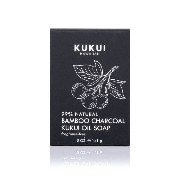 Bamboo Charcoal Kukui Oil Soap, Fragrance-Free, 99% Natural - She Won This