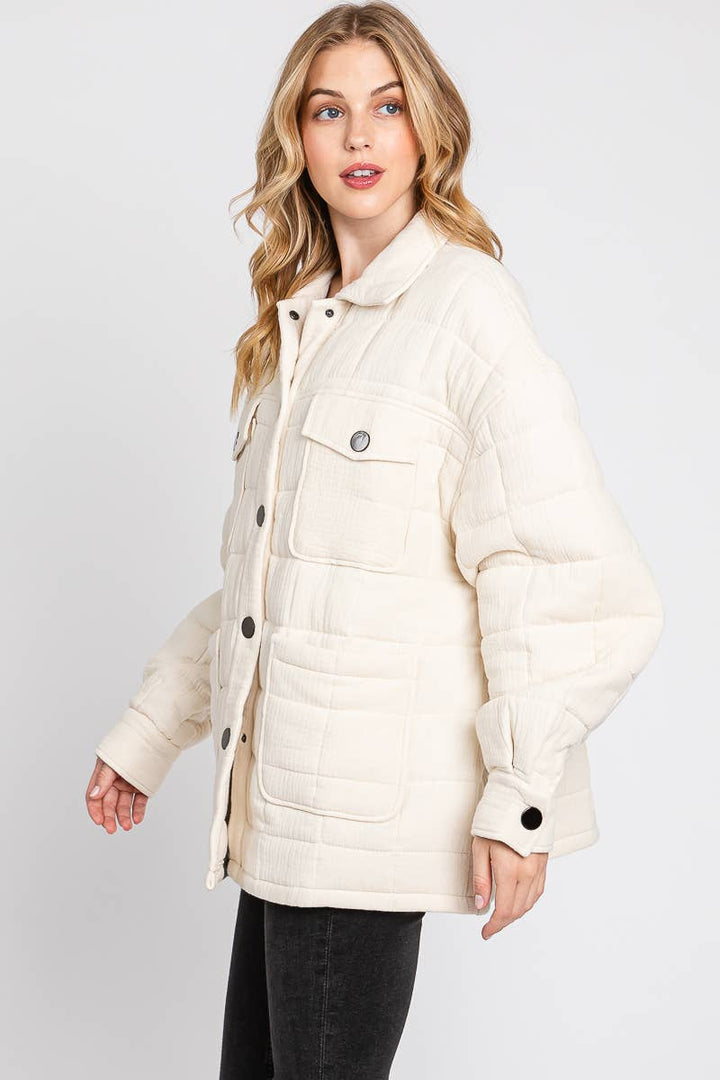 Quilted Puffer Cotton Jacket - She Won This