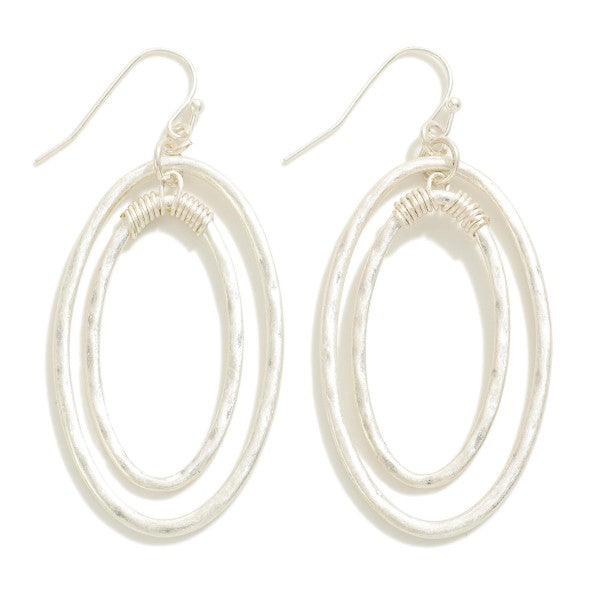 Oval Hammered Earrings - She Won This