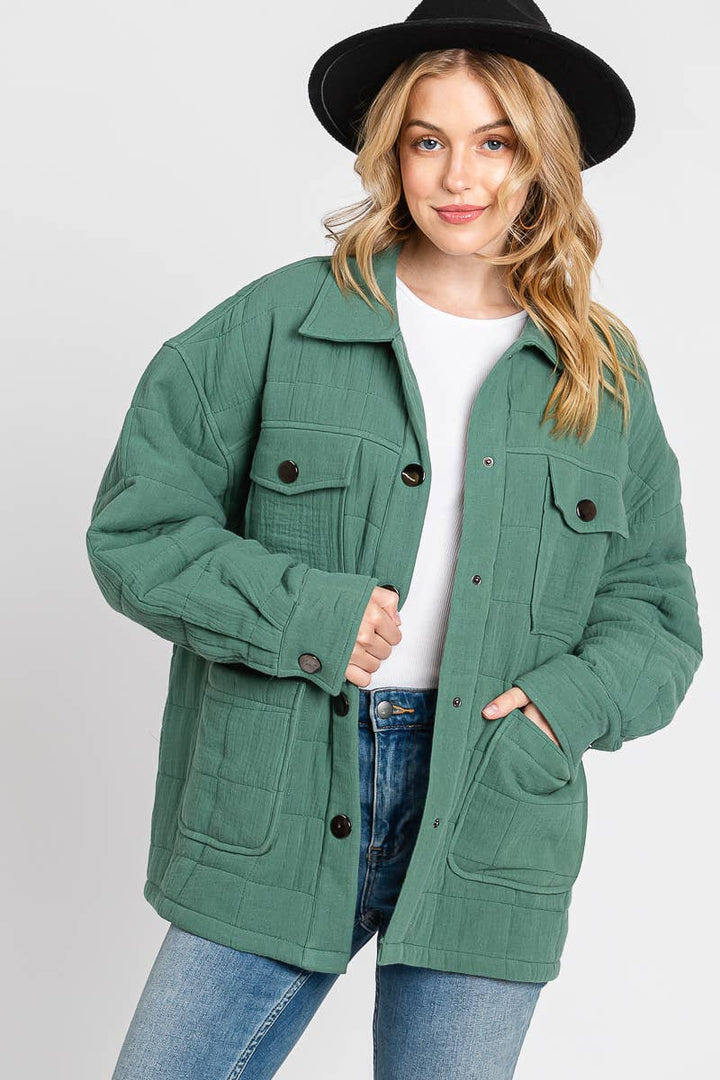 Quilted Puffer Cotton Jacket - She Won This