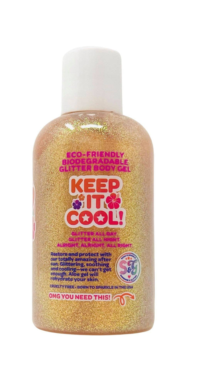 Totally Fun After Sun Glitter Aloe Body Gel 6 oz – Watermelon Lemonade Scent - She Won This