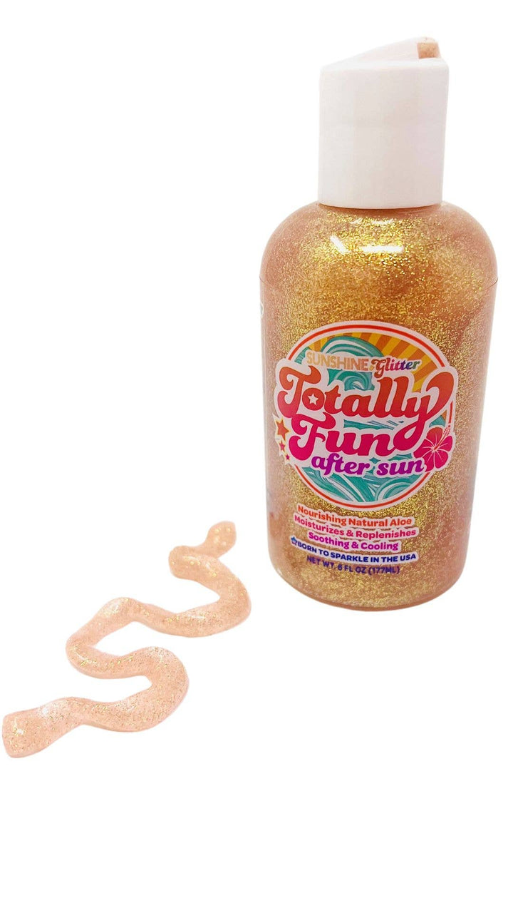 Totally Fun After Sun Glitter Aloe Body Gel 6 oz – Watermelon Lemonade Scent - She Won This