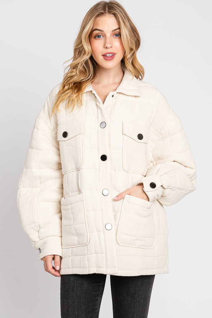 Quilted Puffer Cotton Jacket - She Won This