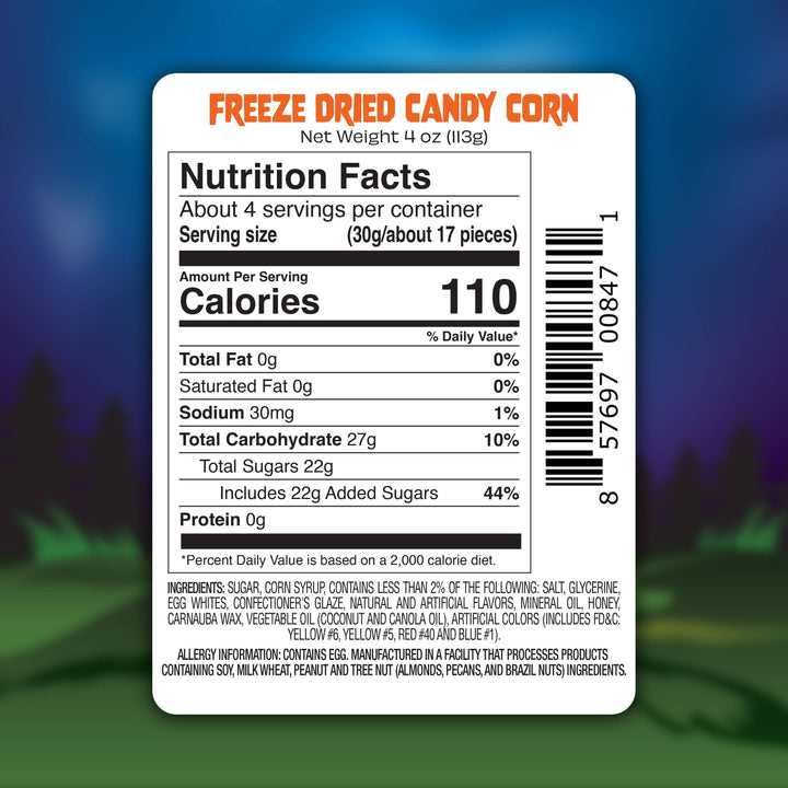 Freeze Dried Candy Corn - for Halloween, Seasonal - 4 oz - She Won This