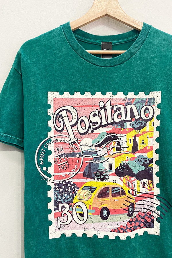 Positano Stamp - Mineral Tee