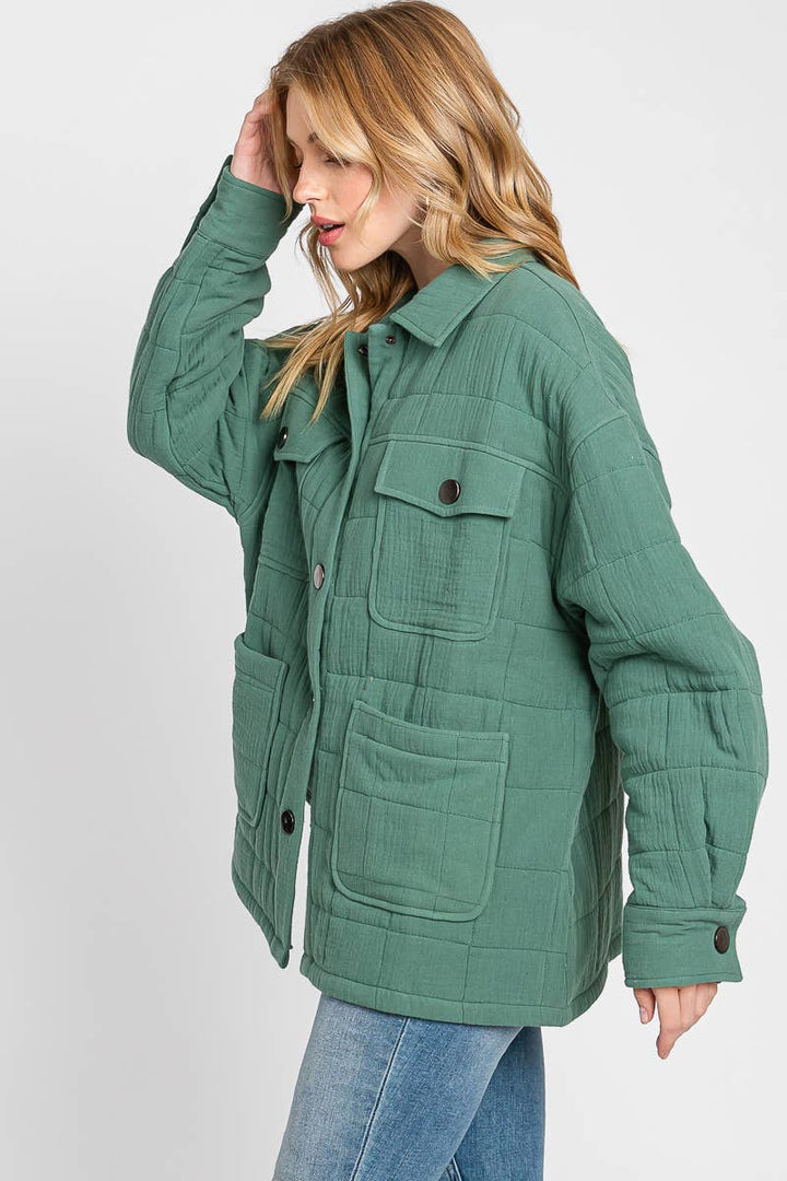 Quilted Puffer Cotton Jacket - She Won This