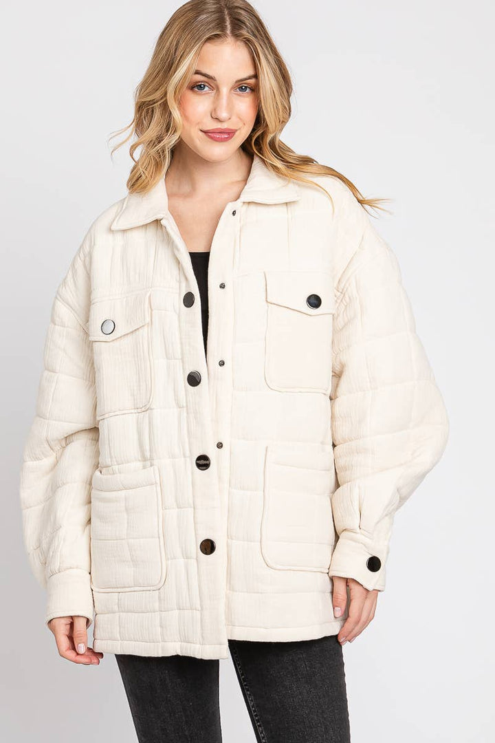 Quilted Puffer Cotton Jacket - She Won This