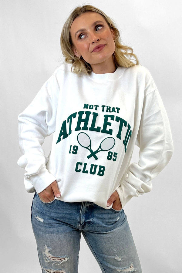 Not That Athletic Club™ Puff Print Sweatshirt