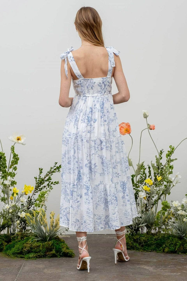 Blossom Tiered Midi Dress - She Won This