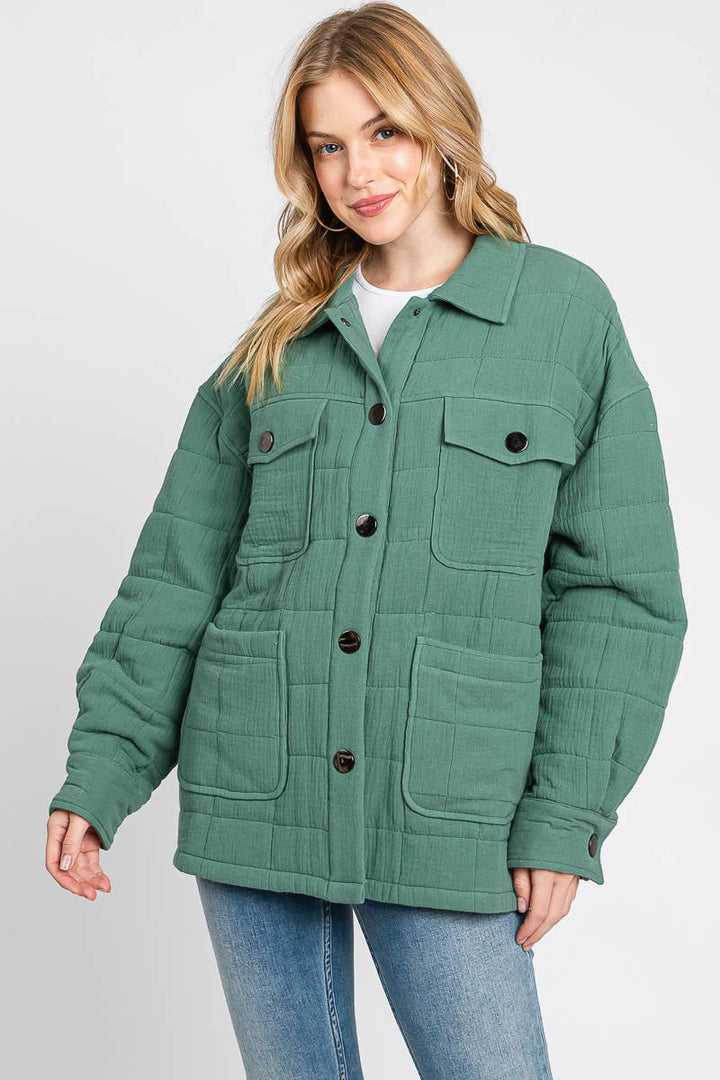 Quilted Puffer Cotton Jacket - She Won This