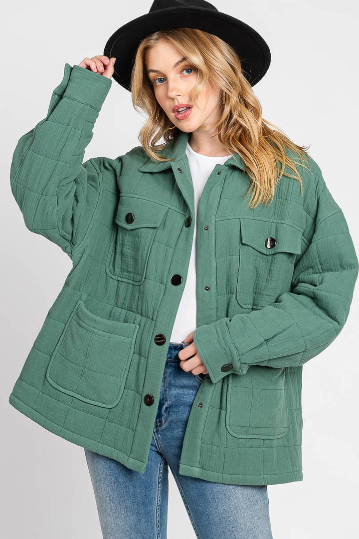 Quilted Puffer Cotton Jacket - She Won This