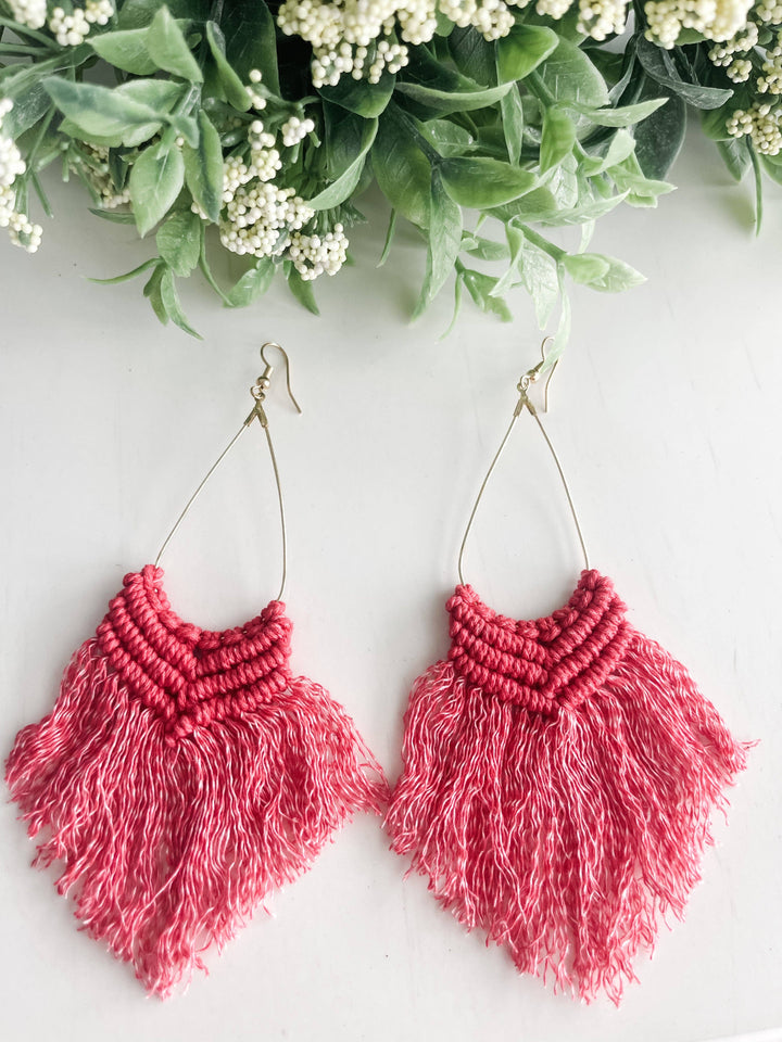 Boho Macrame Earrings - She Won This