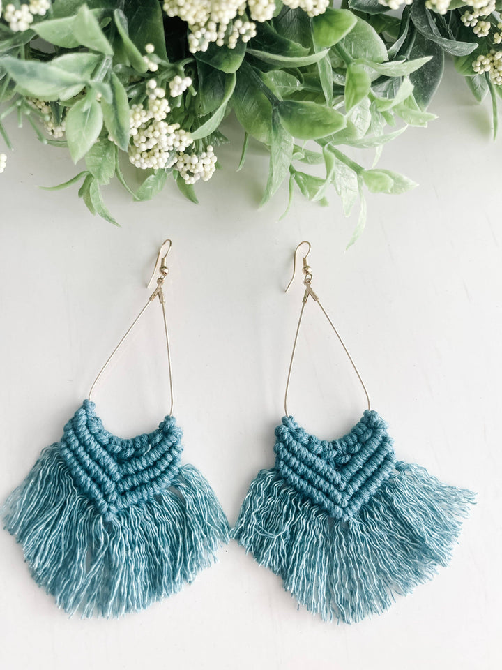 Boho Macrame Earrings - She Won This