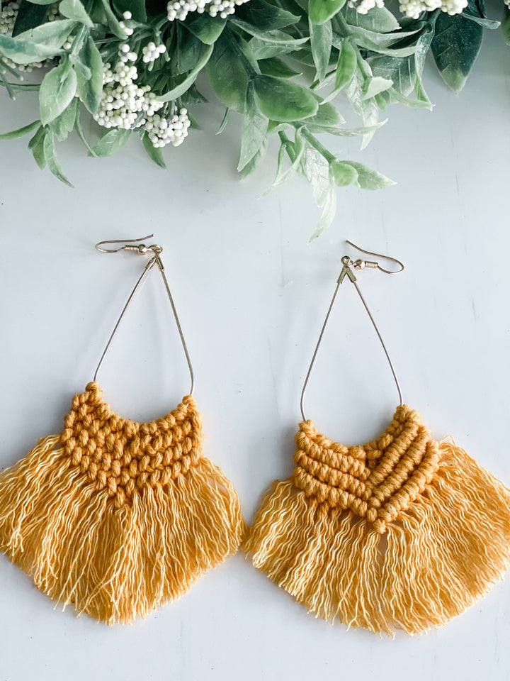 Boho Macrame Earrings - She Won This