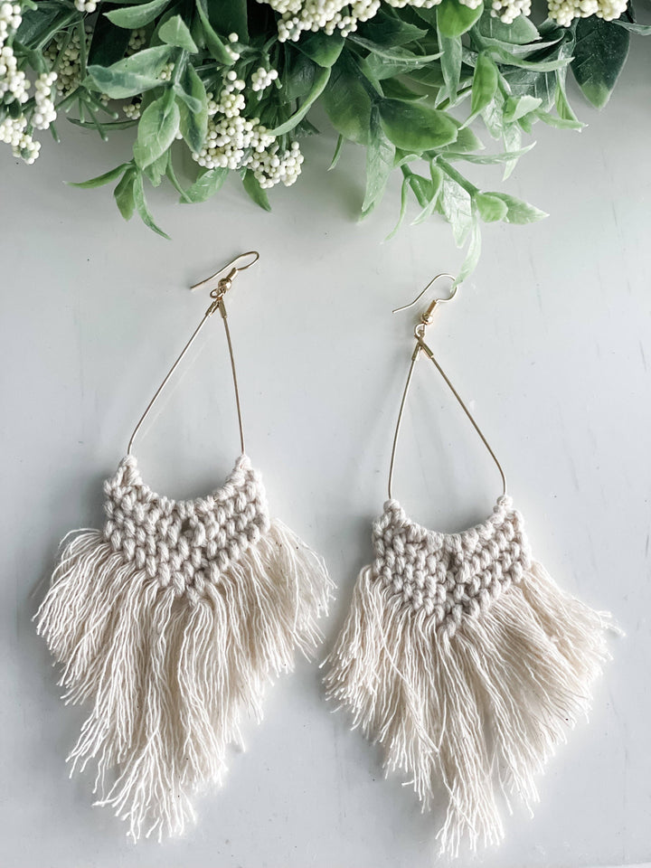 Boho Macrame Earrings - She Won This